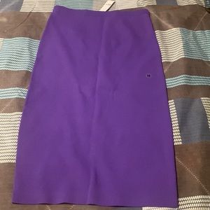 Purple sweater skirt with split